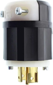 Enchufe de bloqueo de conexión a tierra de 5 cables Leviton 2511 4P 20A 120/208V - Imagen 1 de 3