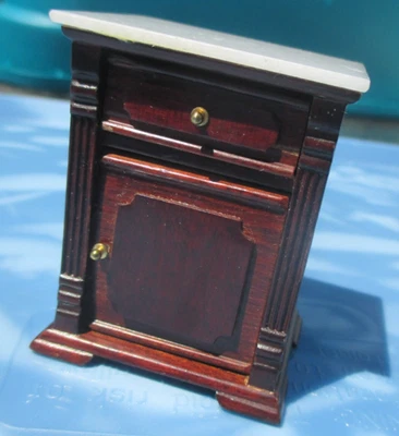 Dollhouse Miniature X-Acto Coronation Series Marble Commode Rococo Revival - Image 1 of 4