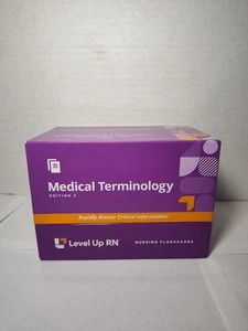 Level Up RN Medical Terminology Flashcards Edition 3 Nursing Study Aid NOB - Picture 1 of 8