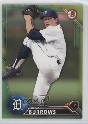 2016 Bowman Prospects Green /99 Beau Burrows #BP76 - Image 1 of 2