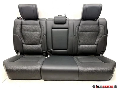 Asientos traseros Toyota Tundra Limited 2022-2025 cuero Softex negro, #1094 Foto 1 de 4