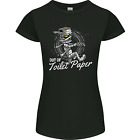 Out Of Toilet Paper Funny Halloween Mummy Womens Petite Cut T-Shirt