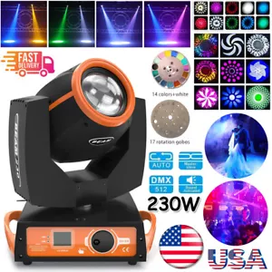 230W 7R Zoom Moving Head Beam Sharpy 8+16 Prism 17Gobo Strobe DMX Stage Lighting - Picture 1 of 12