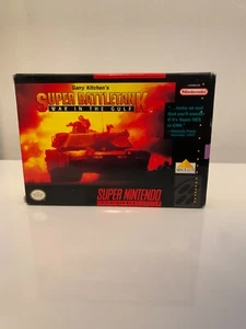 SNES Garry's Kitchen Super Battletank : War In The Gulf CIB w Manual and Poster! - Picture 1 of 3