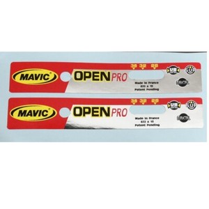 Mavic Open Pro rim decals pair for Vintage bicycle restoration