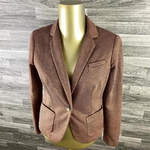 THE LIMITED One Button Pockets Brown Blazer Jacket w/Lining Women's Size XS - Picture 1 of 12