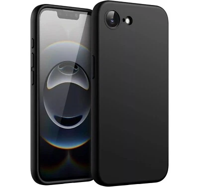 NWNK13 Case For iPhone 16e 16Pro Max 15 16+ 14 Liquid Silicone Black Shockproof Cover