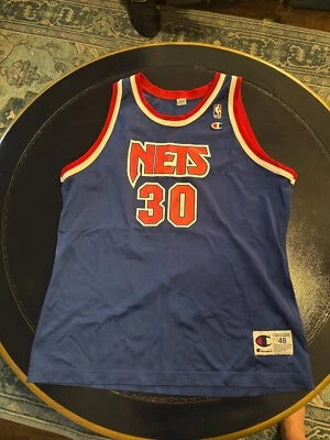 KERRY KITTLES Vtg 1990’s Champion New Jersey Nets #30 Jersey Men’s Size 48 - Image 1 of 4