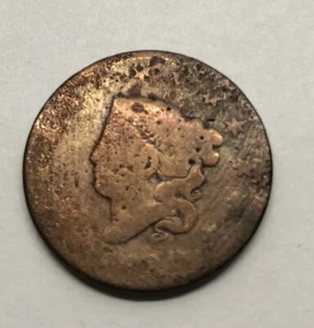 1820 US Coronet Liberty Head Large Cent - Matron Early Copper Penny - B - Picture 1 of 2