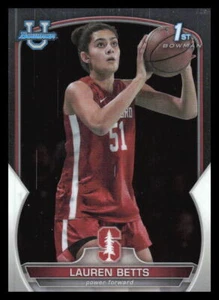 2022-23 Bowman University Chrome #49 Lauren Betts Stanford Cardinal - Picture 1 of 2