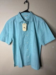 Tommy Bahama Men's Button Shirt Tropical Breezer Short Sleeve Medium Lawn Chair - Picture 1 of 6