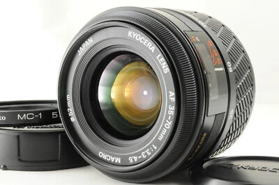 [Excellent+++] KYOCERA LENS AF 35-70mm f/3.3-4.5 Macro C For Kyocera AF w/ Cap 2 - Image 1 of 4