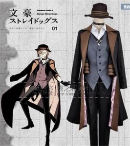 Bungou Bungo Stray Dogs Chuya Chuuya Nakahara Full Outfit Cosplay Costume Unisex - Picture 1 of 7