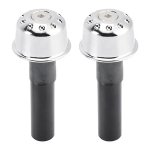 CNC Silver Handlebar Ends Weight For Kawasaki Eliminator 500 450 400 W800 SIL T4 - Picture 1 of 9