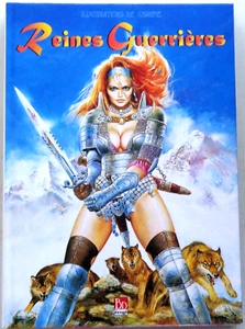 Book Queens Warriors Illustrations By Charme Pin Up 2000 BDérogène Jacket - Picture 1 of 9