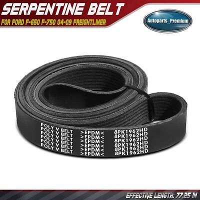 77.25 in Heavy Duty Serpentine Belt for Ford F-650 F-750 2004-2009 Freightliner - Image 1 of 4