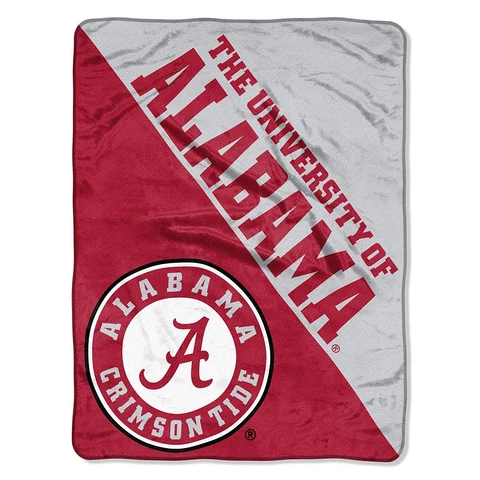 NCAA "Halftone" Micro Raschel Plush Throw Blanket 46" x 60" Cover