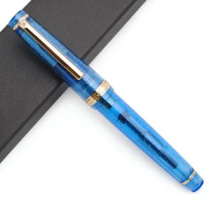 Jinhao 82 Transparent Blue Fountain Pen Fine Nib 0.5mm Elegant Design - Picture 1 of 7