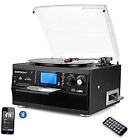 Bluetooth Record Player Turntable With Stereo Speaker, Lp Vinyl To Mp3