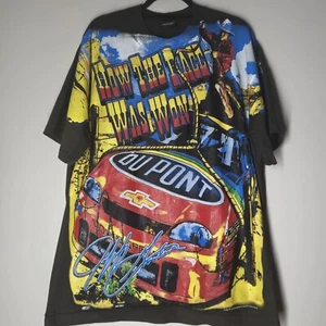 Jeff Gordon AOP This Is How The Race Was Won NASCAR Tee Single Stitch 2XL - Picture 1 of 7