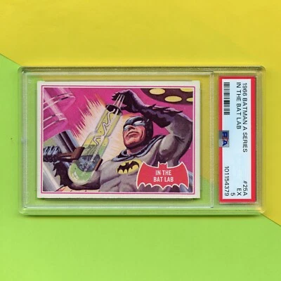 Original 1966 Topps Batman A Series Red Bat PSA 5 Trading Card #25A - Image 1 of 4