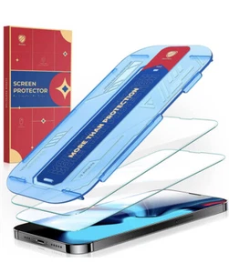 iPhone 13/ 13 Pro Tempered Glass Screen Protector Full Coverage 6.1” (2 Pack) - Picture 1 of 6