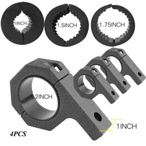 4x Soporte de montaje Barra de luz LED Abrazadera Techo Jaula antivuelco 1" 1.5" 1.75" 2" Tubo Offroad - Imagen 1 de 12