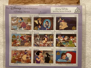 Grenada #1540 - 1987 - Disney - Snow White - Seven Dwarfs - Prince W/ Cert - Picture 1 of 2