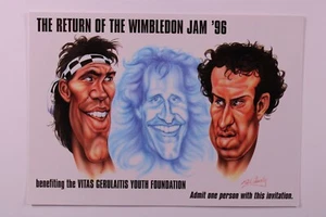 Iron Maiden Full Metal Jackets McBrain Harris Ticket Invite Wimbledon Jam 1996  - Imagen 1 de 16