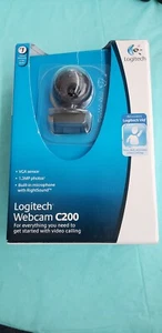 Logitech Webcam C200 1,3 MP Videomikrofon mit Rechtssound - Bild 1 von 2