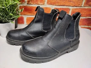 BOTAS DE SEGURIDAD DICKIES NEGRAS UK 7 EU 41 PUNTERA DE ACERO RESISTENTES AL ACEITE PARA HOMBRE TRABAJO CHELSEA - Imagen 1 de 6