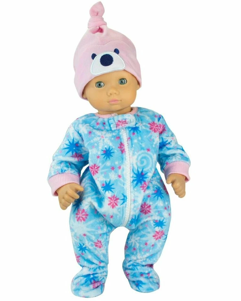 Juego de cama + sombrero de oso polar para ropa de muñeca de 15" para muñecas gemelas Bitty Baby Foto 1 de 1