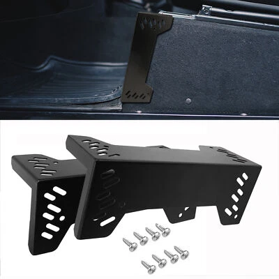 Par de asientos caja esquina alfombra kit se adapta a Land Rover Defender 90 negro - Imagen 1 de 4