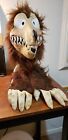 ADULT HALLOWEEN COSTUME WEREWOLF MASK & PAWS/HANDS LATEX & FAUX FUR