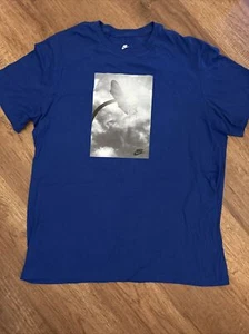 Nike Men's Xlarge Basketball  T-Shirt Active Short Sleeve Graphic Tee Blue C328 - Picture 1 of 12