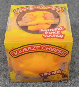 Giggle Zone Squeeze Cheese - Extra Large Squishy Block | Käsekopfknebel Geschenk! - Bild 1 von 4