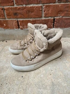 Madden Girl Mujer 9 Beige Gamuza Breezy Sherling Botines Bota Tenis - Imagen 1 de 7