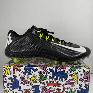 Nike Vapor Carbon Elite Football Cleats Black White 631425-011 Men Size 16 - Picture 1 of 12