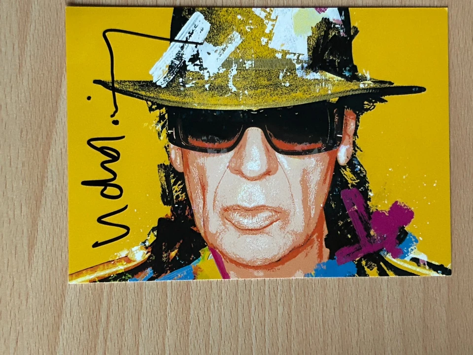 Udo Lindenberg - Autogrammkarte original signiert - #S19301 - Bild 1 von 1