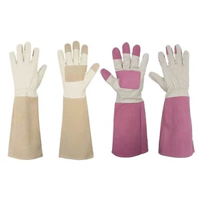 HANDLANDY Bundle - 2 Pairs: Rose Pruning Long Gardening Gloves, Thorn Proof Gaun - Picture 1 of 8