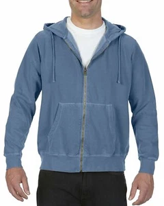 Comfort Colors Men's Adult Full-Zip Hooded Sweatshirt 1568 - Picture 1 of 26