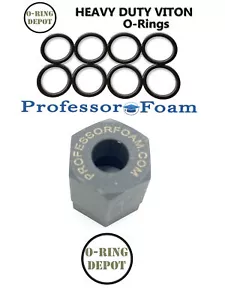 Herramienta hexagonal y 8 juntas tóricas Viton/FKM compatibles con Ford 6.0L diésel VT365 ICP - Imagen 1 de 2