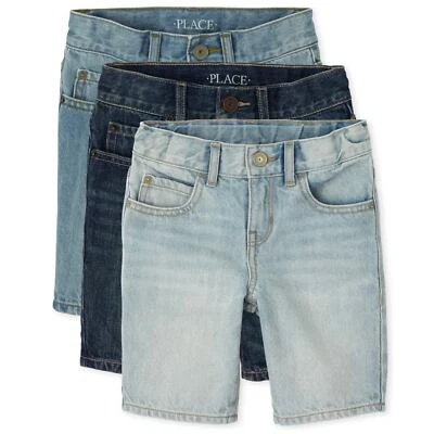 The Childrens Place Boys Denim Shorts 3-Pack, Size 10 - Image 1 of 4