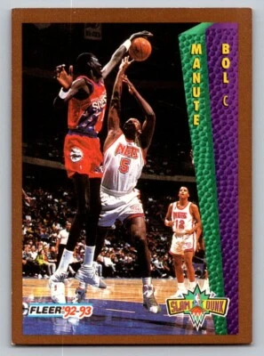 1992-93 Fleer - Slam Dunk Manute Bol #285 - Image 1 of 2