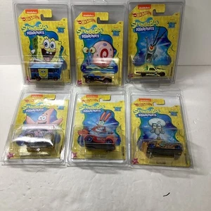 Mattel HotWheels, Sponge Bob SquarePants, The Complete Set, ,1/ 64 Scale  - Picture 1 of 7