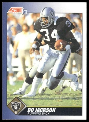 1991 Score #100 Bo Jackson Los Angeles Raiders - Image 1 of 2