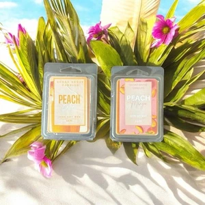 Peach Lovers Wax Melts Set of 2: Peach Bellini & Peach Mango - Picture 1 of 3
