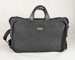 Authentic GUCCI Boston Silvery Synthetic Shoulder Travel Bag Black Made in Italy - Picture 1 of 23