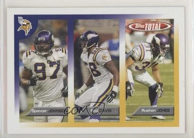 2005 Topps Total Spencer Johnson Rod Davis Rushen Jones #424 Rookie RC - Image 1 of 2