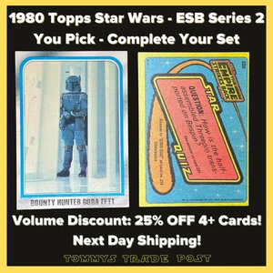 1980 Topps Star Wars Cards Empire Strikes Back Series 2 Singles #133-264 U-Pick - Picture 1 of 267